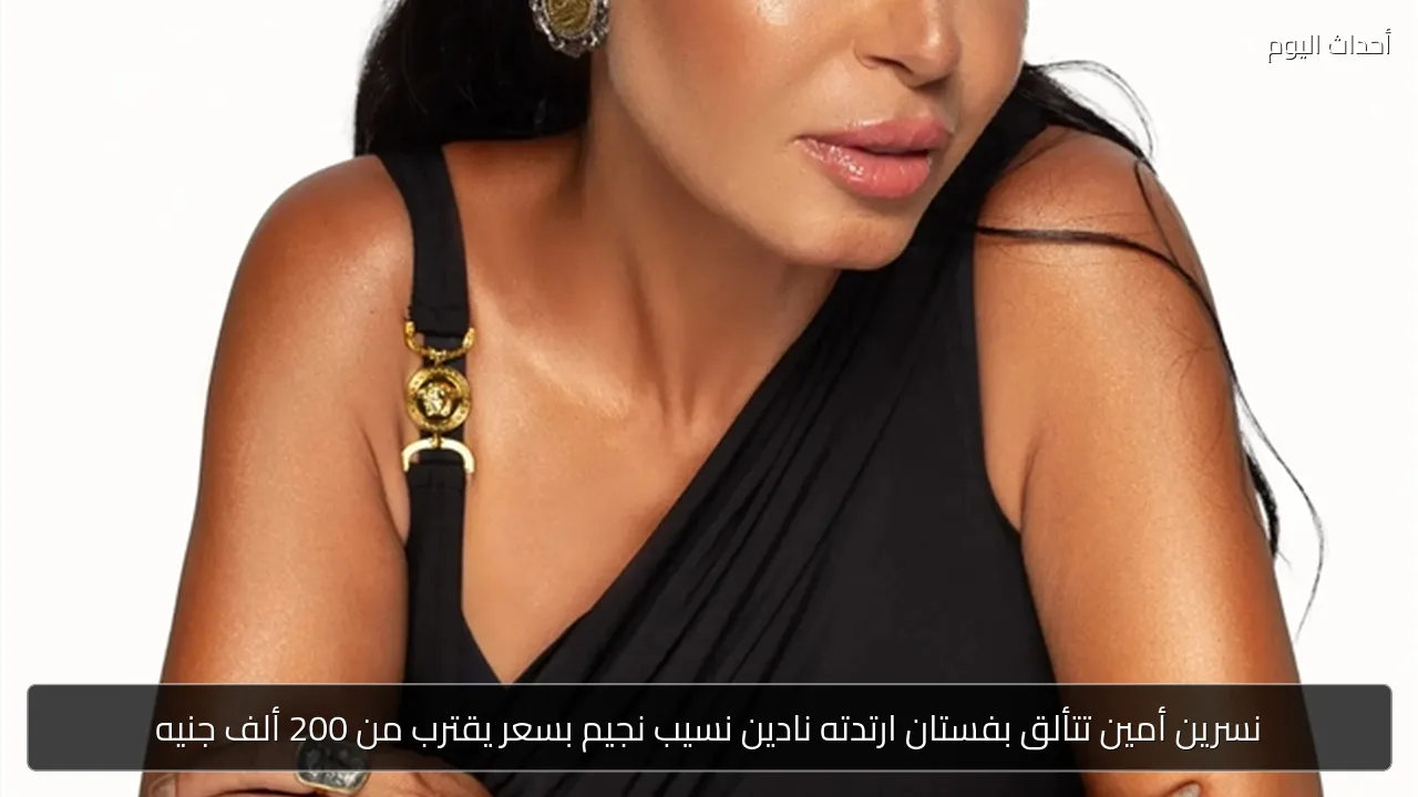 نسرين أمين تتألق بفستان ارتدته نادين نسيب نجيم بسعر يقترب من 200 ألف جنيه