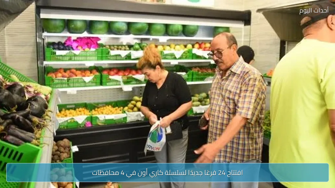 افتتاح 24 فرعًا جديدًا لسلسلة كاري أون في 4 محافظات