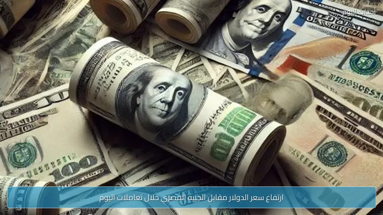 ارتفاع سعر الدولار مقابل الجنيه المصري خلال تعاملات اليوم
