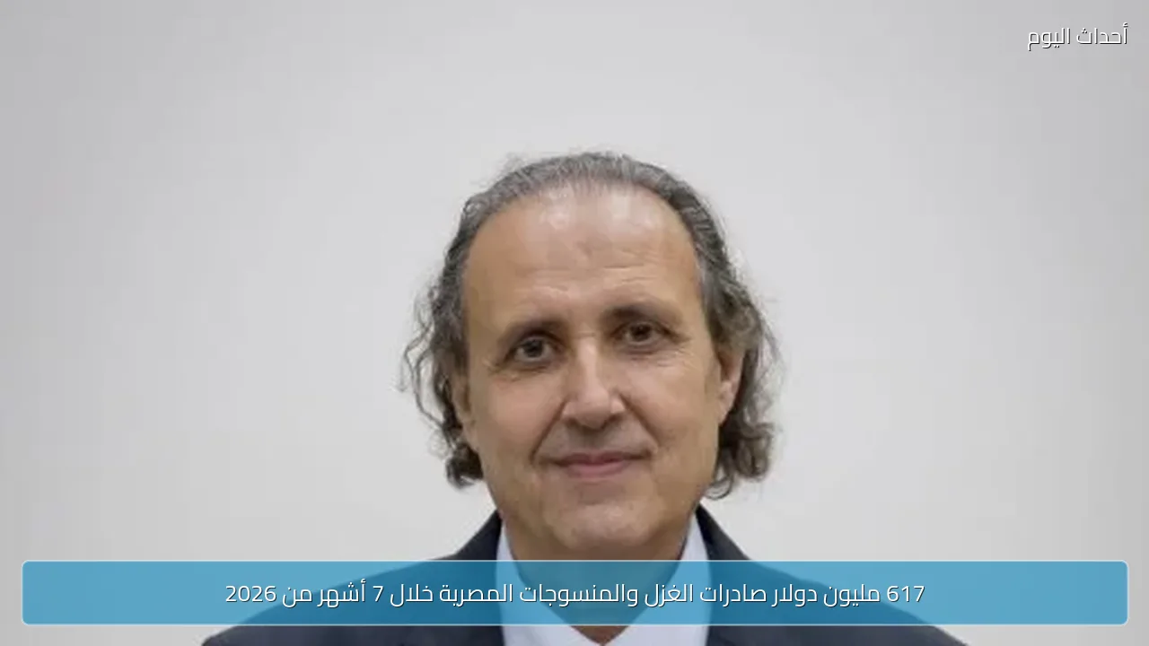 617 مليون دولار صادرات الغزل والمنسوجات المصرية خلال 7 أشهر من 2026
