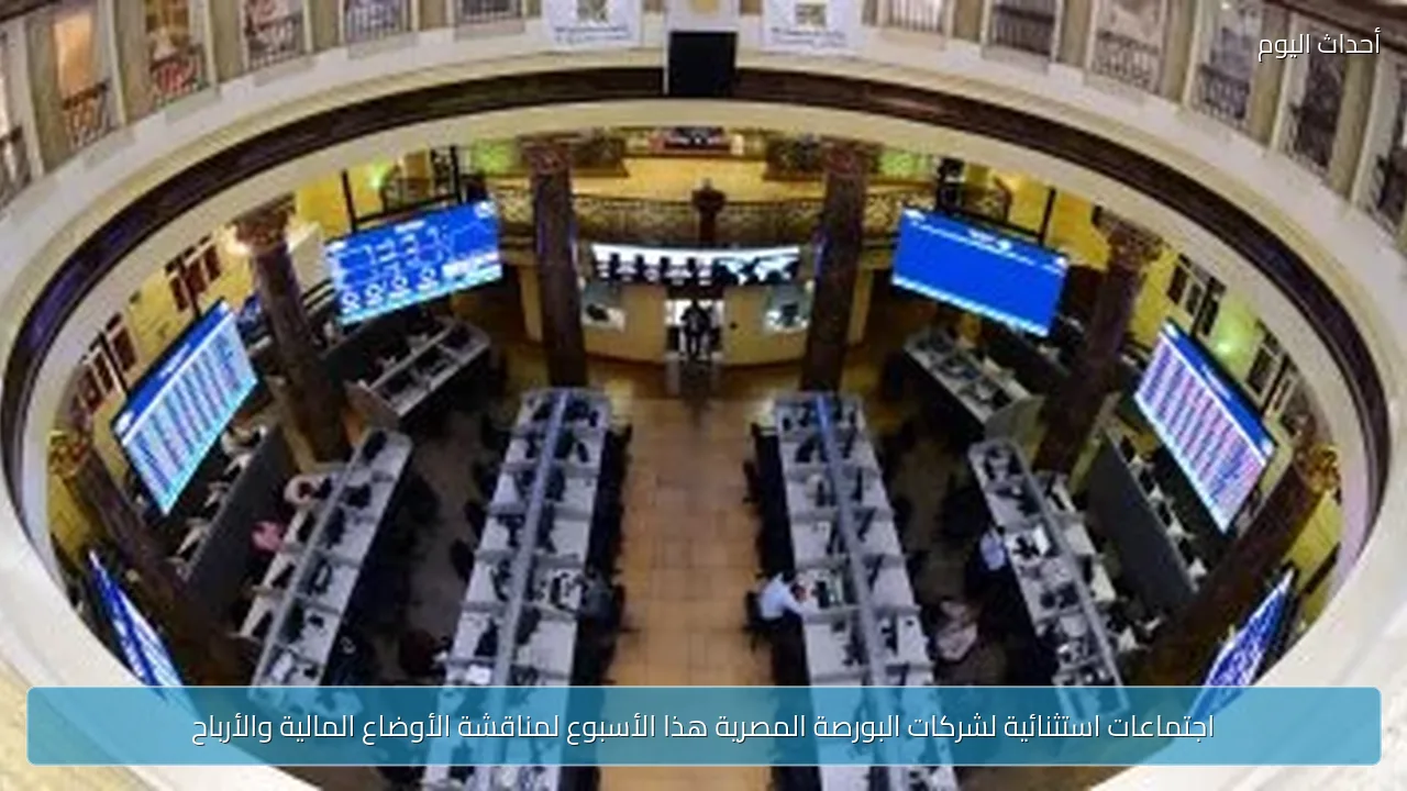 اجتماعات استثنائية لشركات البورصة المصرية هذا الأسبوع لمناقشة الأوضاع المالية والأرباح