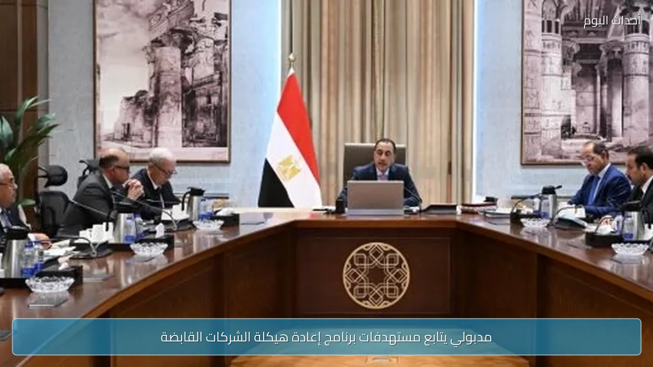 مدبولي يتابع مستهدفات برنامج إعادة هيكلة الشركات القابضة