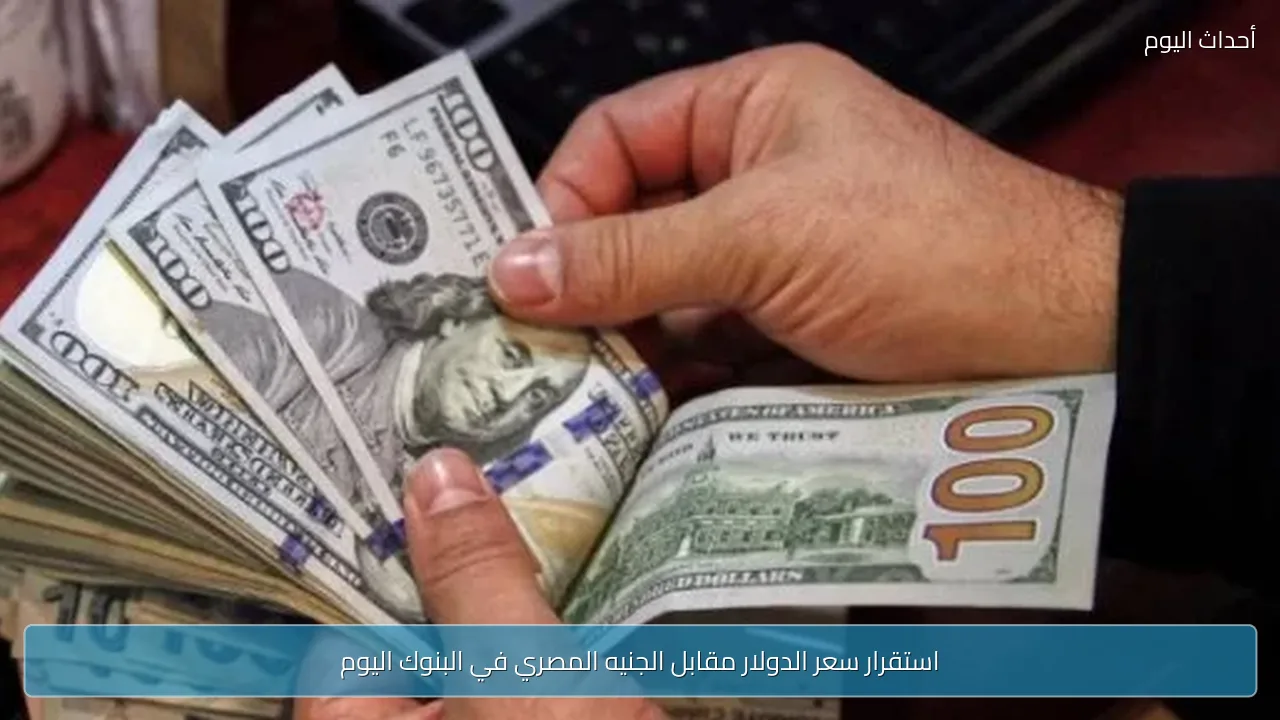 استقرار سعر الدولار مقابل الجنيه المصري في البنوك اليوم