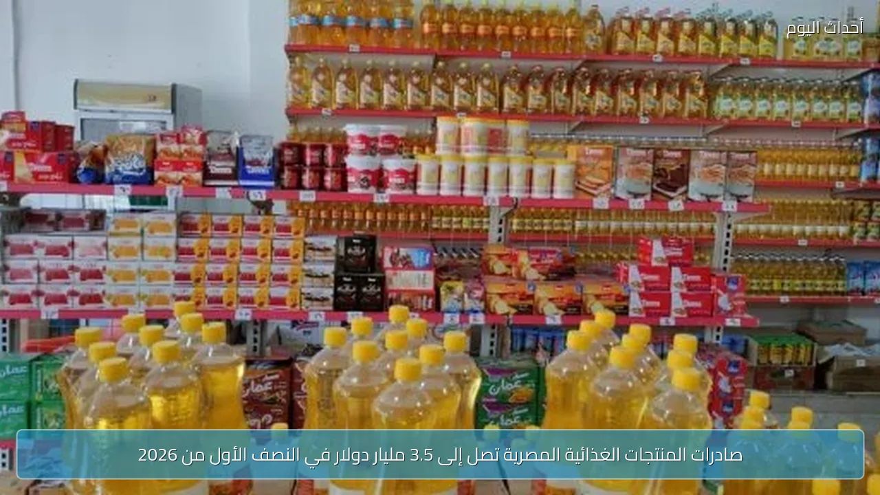 صادرات المنتجات الغذائية المصرية تصل إلى 3.5 مليار دولار في النصف الأول من 2026