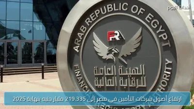 ارتفاع أصول شركات التأمين في مصر إلى 219.335 مليار جنيه بنهاية 2025