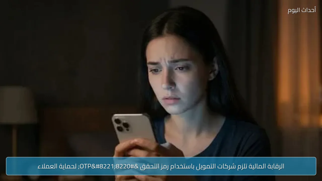 الرقابة المالية تلزم شركات التمويل باستخدام رمز التحقق “OTP” لحماية العملاء