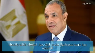 وزيرا خارجية مصر والجزائر يتبادلان الرؤى حول العلاقات الثنائية والقضايا الإقليمية