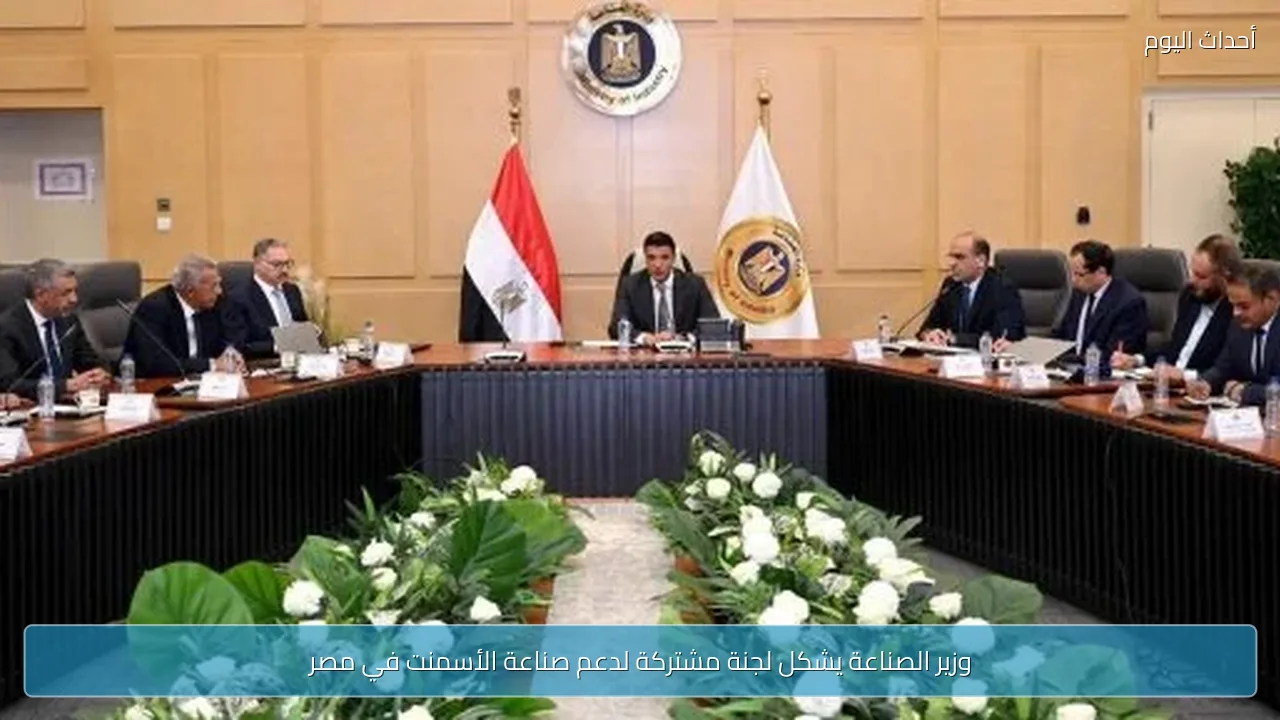 وزير الصناعة يشكل لجنة مشتركة لدعم صناعة الأسمنت في مصر