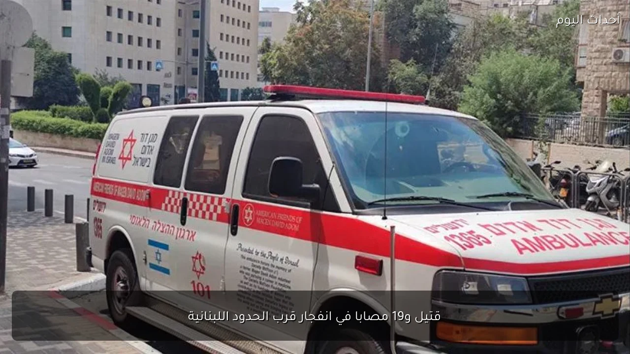 قتيل و19 مصابا في انفجار قرب الحدود اللبنانية