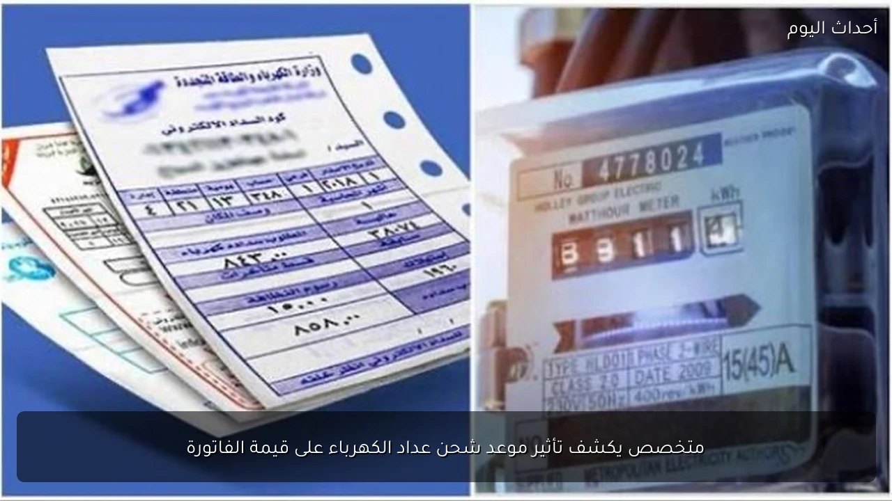 متخصص يكشف تأثير موعد شحن عداد الكهرباء على قيمة الفاتورة