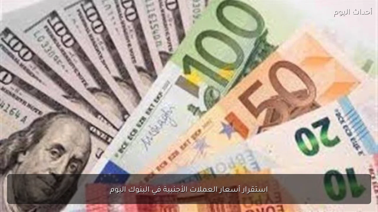 استقرار أسعار العملات الأجنبية في البنوك اليوم