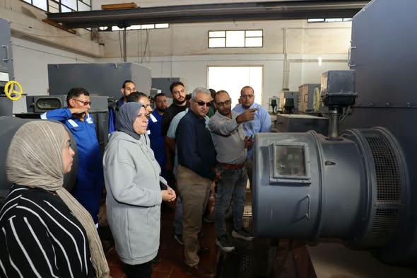 رئيس مياه مطروح يتفقد رافع السيركو لمتابعة أعمال الإحلال والتجديد 2