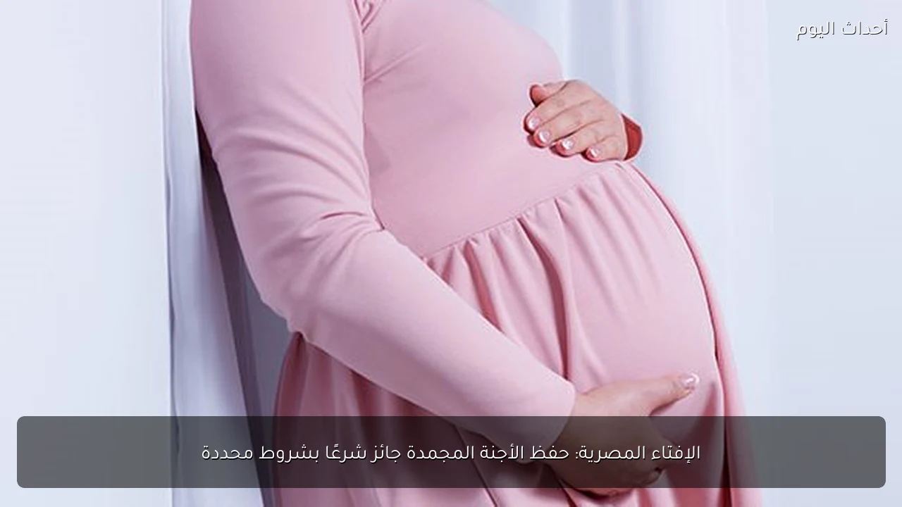 الإفتاء المصرية: حفظ الأجنة المجمدة جائز شرعًا بشروط محددة