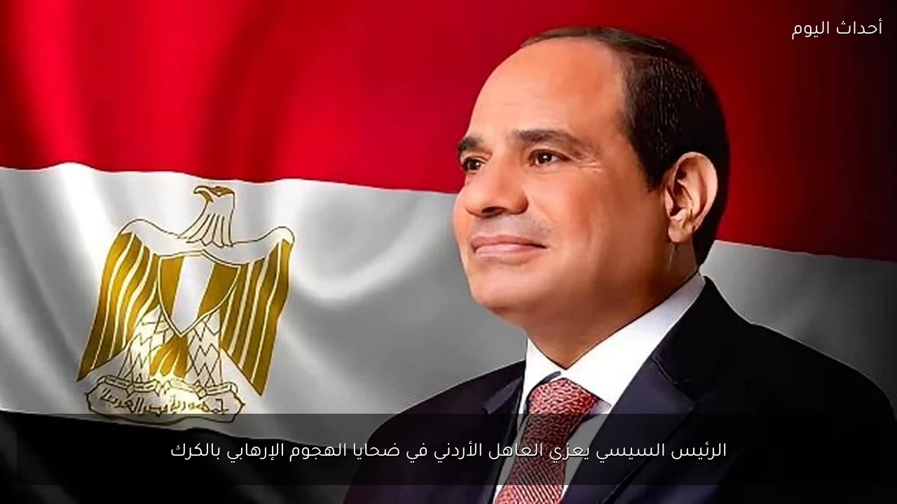 الرئيس السيسي يعزي العاهل الأردني في ضحايا الهجوم الإرهابي بالكرك