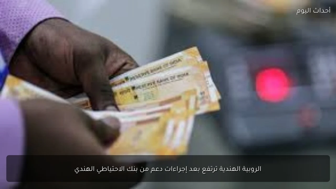 الروبية الهندية ترتفع بعد إجراءات دعم من بنك الاحتياطي الهندي