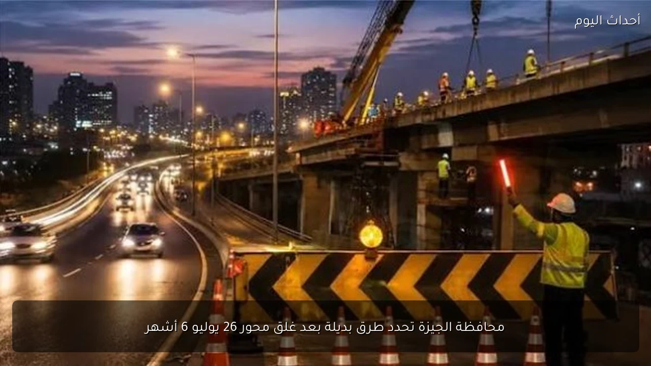 محافظة الجيزة تحدد طرق بديلة بعد غلق محور 26 يوليو 6 أشهر