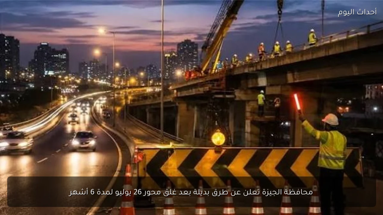 محافظة الجيزة تعلن عن طرق بديلة بعد غلق محور 26 يوليو لمدة 6 أشهر