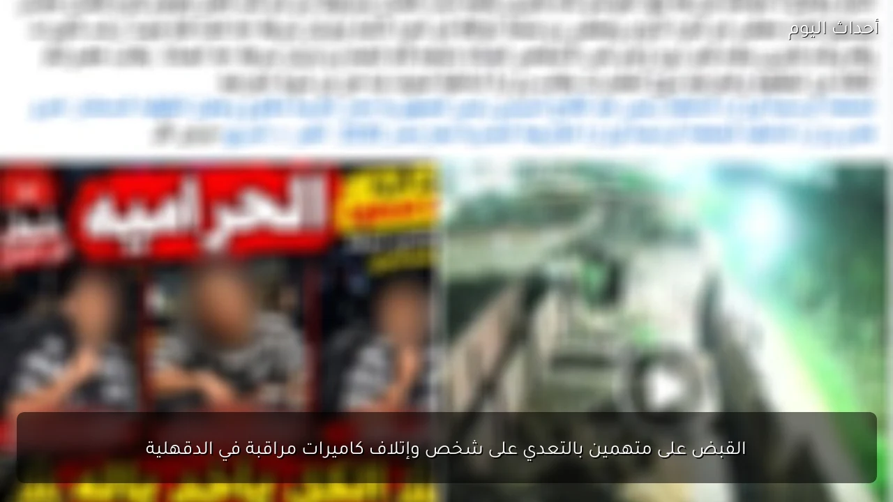 القبض على متهمين بالتعدي على شخص وإتلاف كاميرات مراقبة في الدقهلية