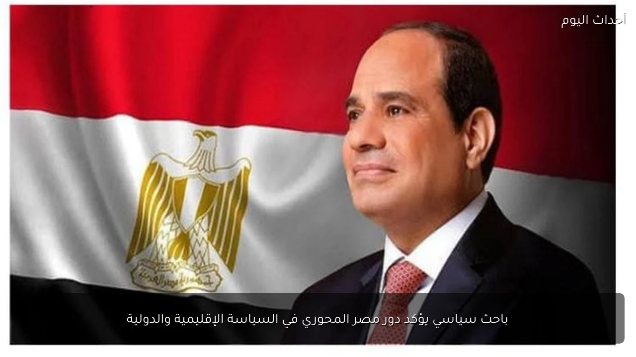 باحث سياسي يؤكد دور مصر المحوري في السياسة الإقليمية والدولية