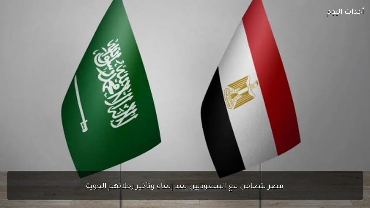 مصر تتضامن مع السعوديين بعد إلغاء وتأخير رحلاتهم الجوية