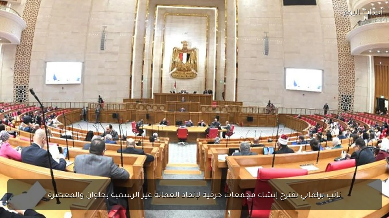 نائب برلماني يقترح إنشاء مجمعات حرفية لإنقاذ العمالة غير الرسمية بحلوان والمعصرة