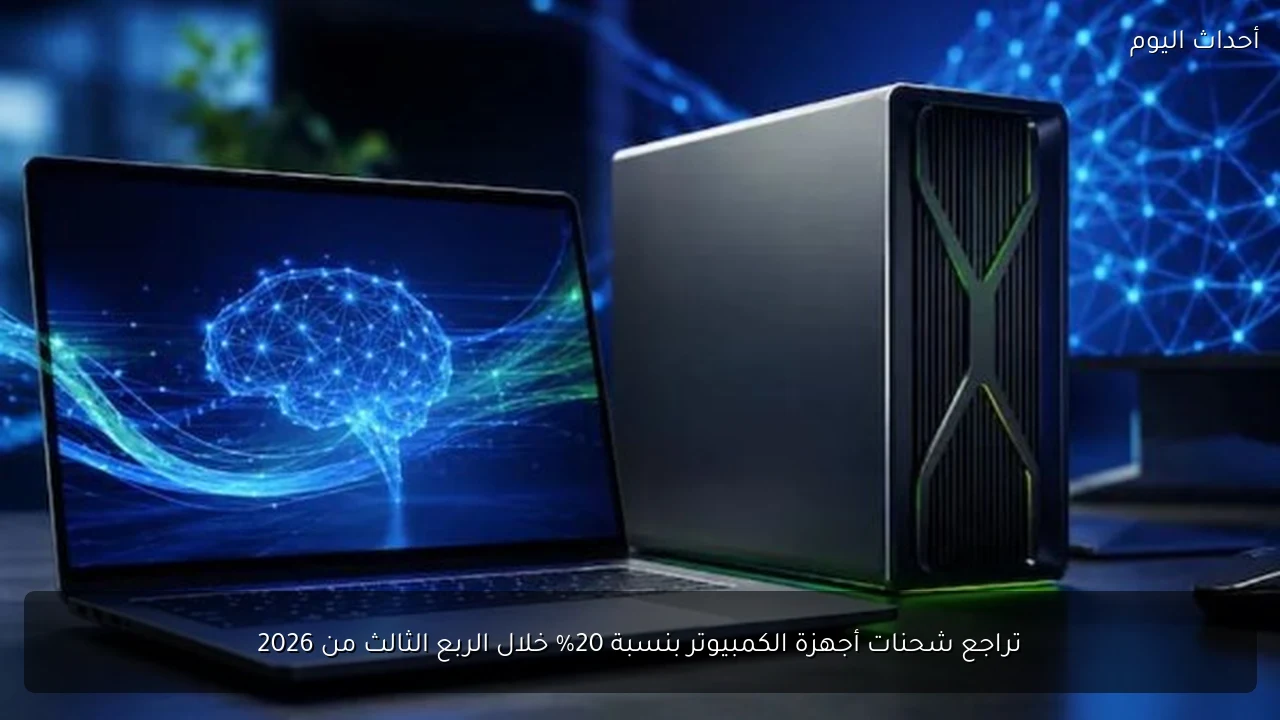 تراجع شحنات أجهزة الكمبيوتر بنسبة 20% خلال الربع الثالث من 2026