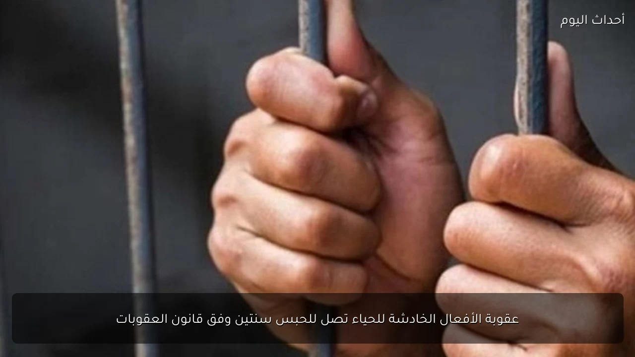 عقوبة الأفعال الخادشة للحياء تصل للحبس سنتين وفق قانون العقوبات