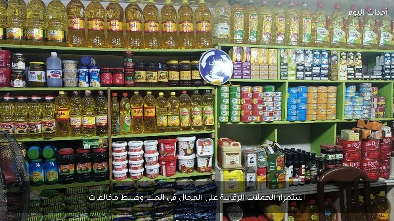 استمرار الحملات الرقابية على المحال في المنيا وضبط مخالفات