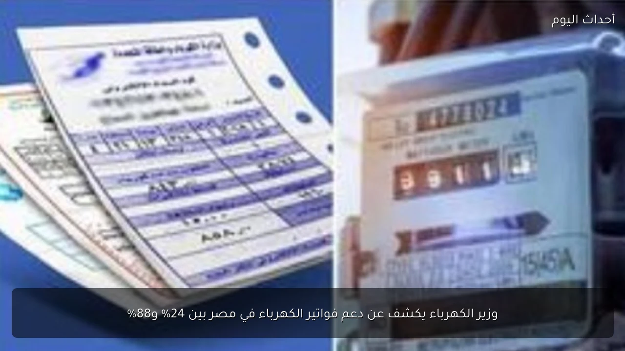 وزير الكهرباء يكشف عن دعم فواتير الكهرباء في مصر بين 24% و88%