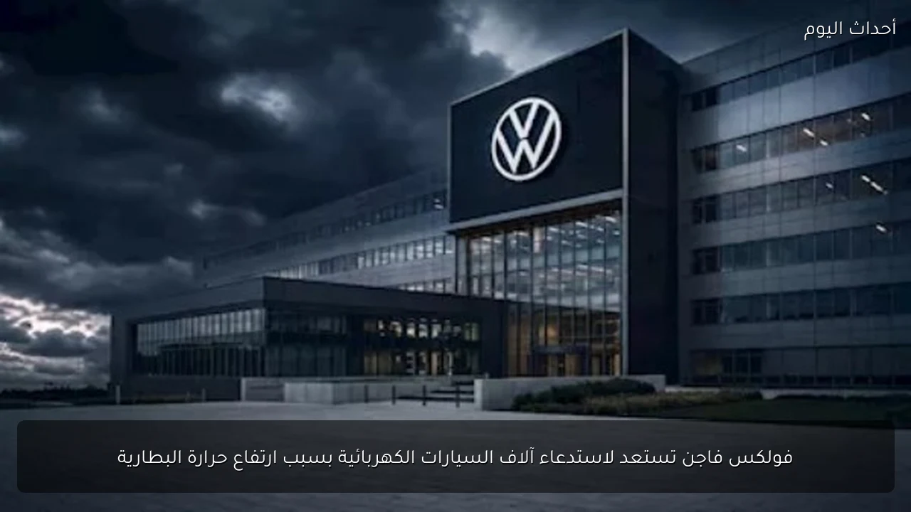 فولكس فاجن تستعد لاستدعاء آلاف السيارات الكهربائية بسبب ارتفاع حرارة البطارية