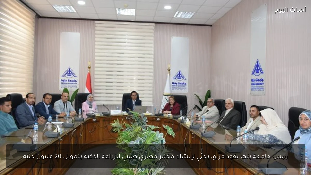 رئيس جامعة بنها يقود فريق بحثي لإنشاء مختبر مصري صيني للزراعة الذكية بتمويل 20 مليون جنيه