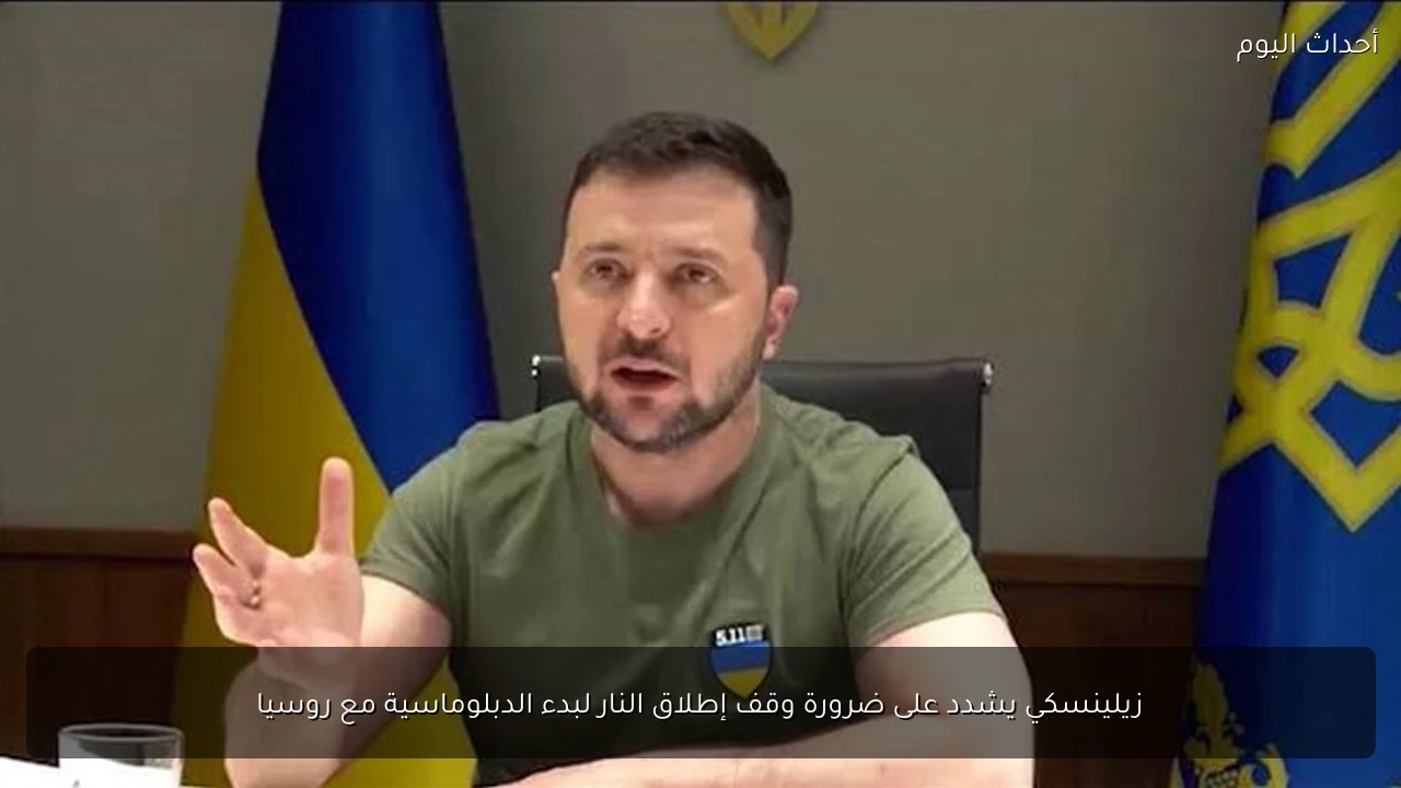زيلينسكي يشدد على ضرورة وقف إطلاق النار لبدء الدبلوماسية مع روسيا