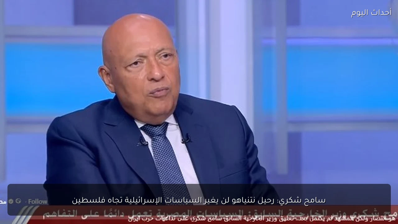 سامح شكري: رحيل نتنياهو لن يغير السياسات الإسرائيلية تجاه فلسطين