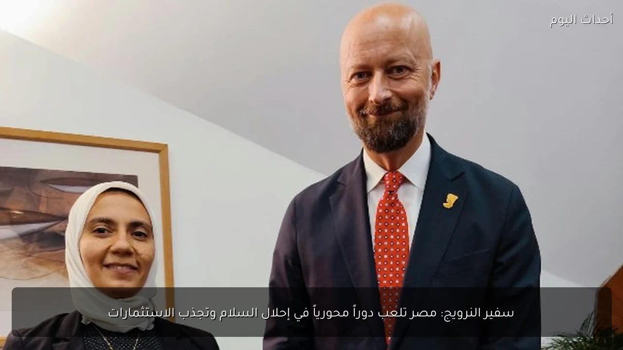 سفير النرويج: مصر تلعب دوراً محورياً في إحلال السلام وتجذب الاستثمارات