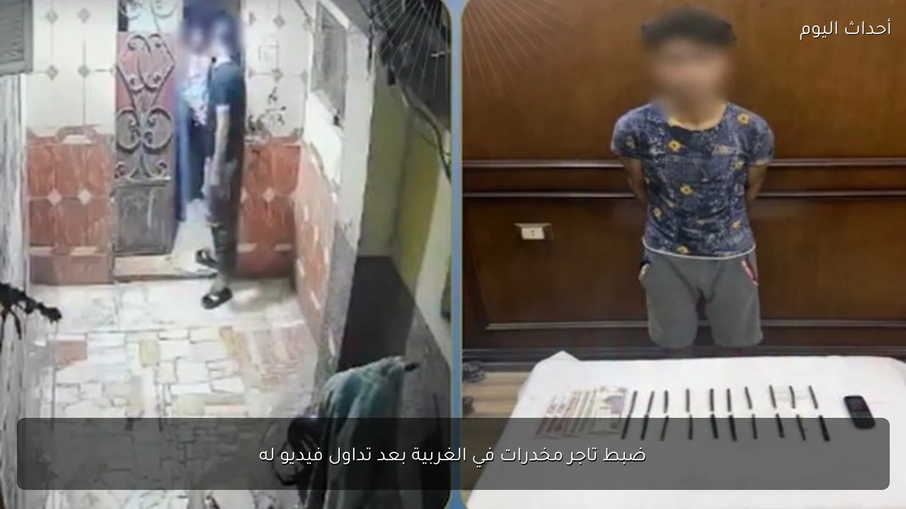 ضبط تاجر مخدرات في الغربية بعد تداول فيديو له