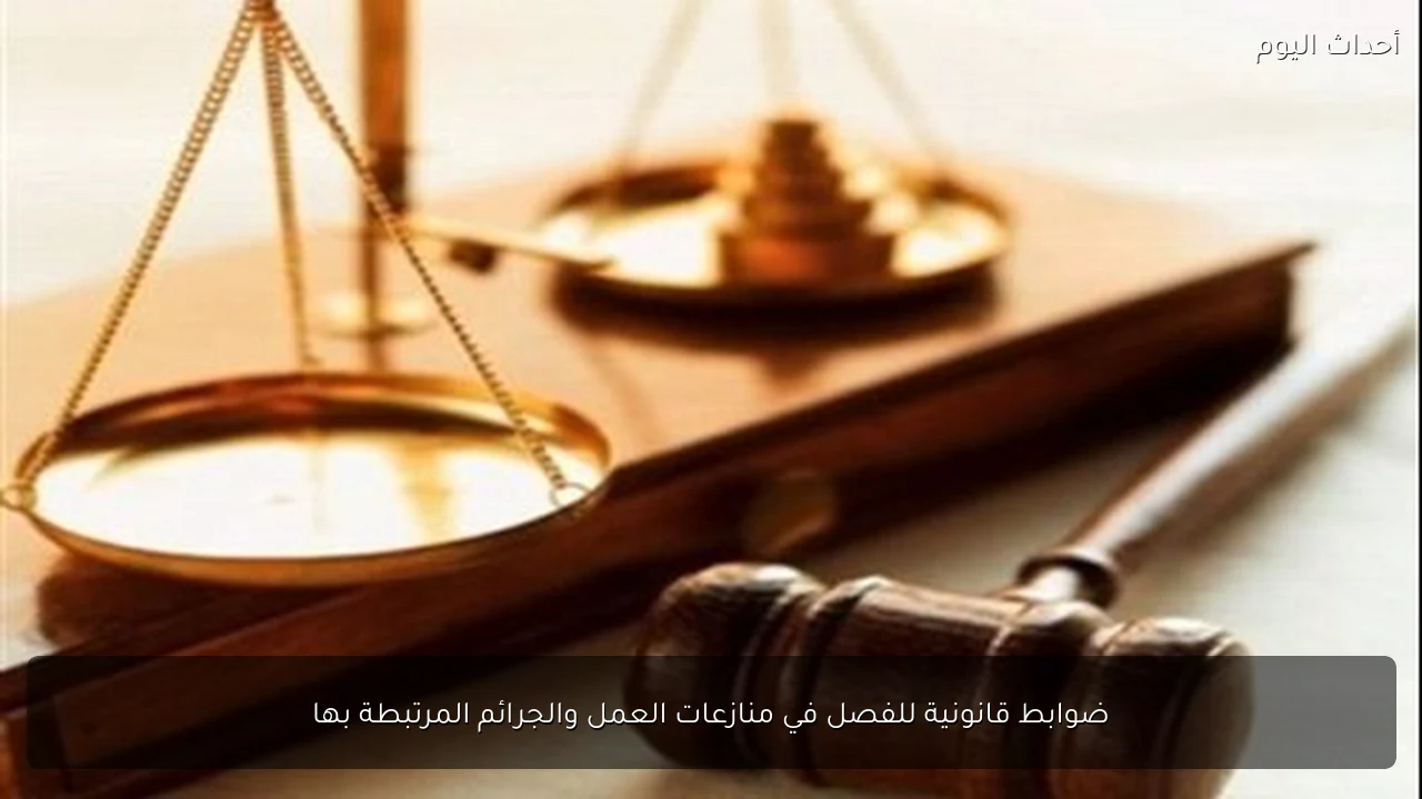 ضوابط قانونية للفصل في منازعات العمل والجرائم المرتبطة بها