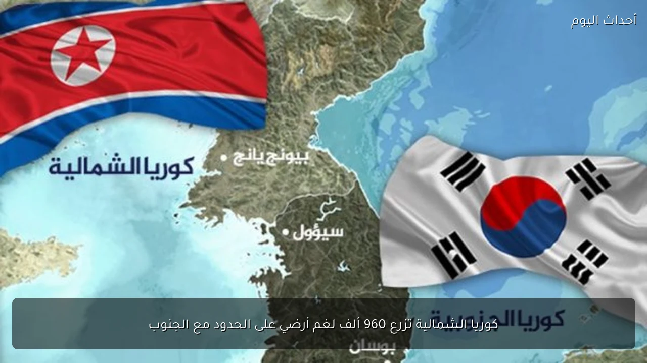كوريا الشمالية تزرع 960 ألف لغم أرضي على الحدود مع الجنوب