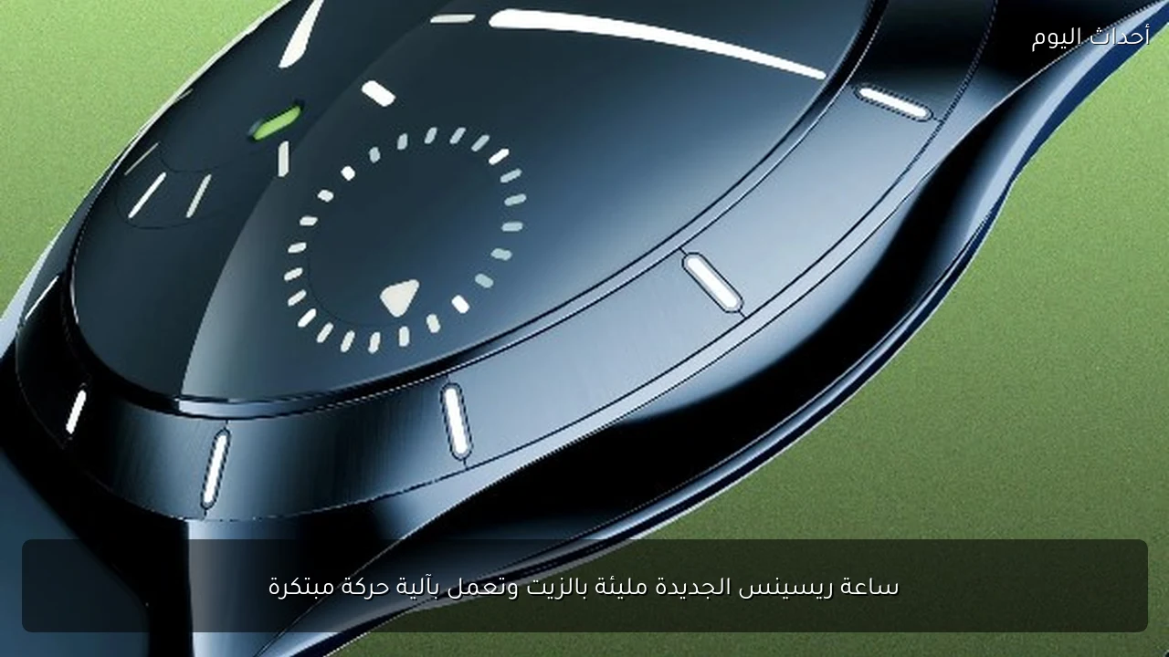 ساعة ريسينس الجديدة مليئة بالزيت وتعمل بآلية حركة مبتكرة