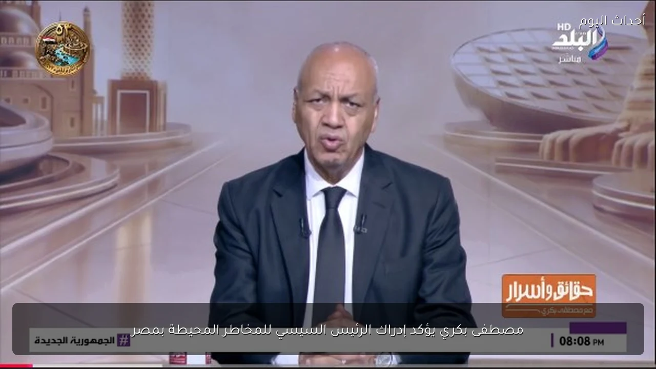 مصطفى بكري يؤكد إدراك الرئيس السيسي للمخاطر المحيطة بمصر