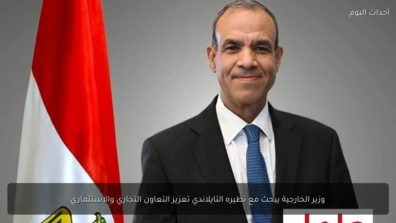 وزير الخارجية يبحث مع نظيره التايلاندي تعزيز التعاون التجاري والاستثماري