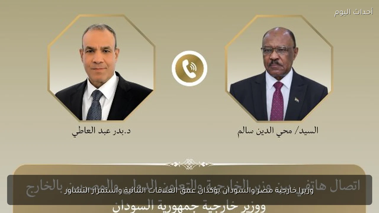 وزيرا خارجية مصر والسودان يؤكدان عمق العلاقات الثنائية واستمرار التشاور