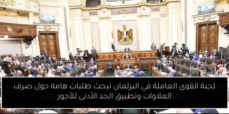 لجنة القوى العاملة في البرلمان تبحث طلبات هامة حول صرف العلاوات وتطبيق الحد الأدنى للأجور