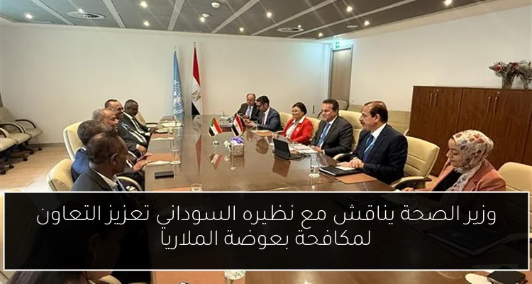 وزير الصحة يناقش مع نظيره السوداني تعزيز التعاون لمكافحة بعوضة الملاريا