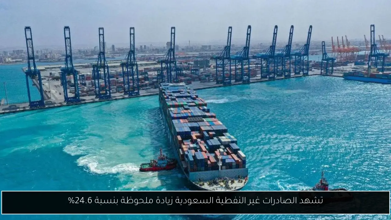تشهد الصادرات غير النفطية السعودية زيادة ملحوظة بنسبة 24.6%