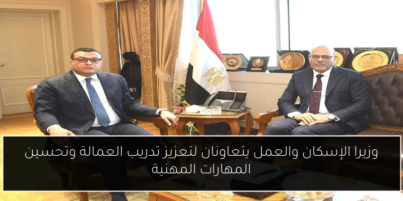 وزيرا الإسكان والعمل يتعاونان لتعزيز تدريب العمالة وتحسين المهارات المهنية