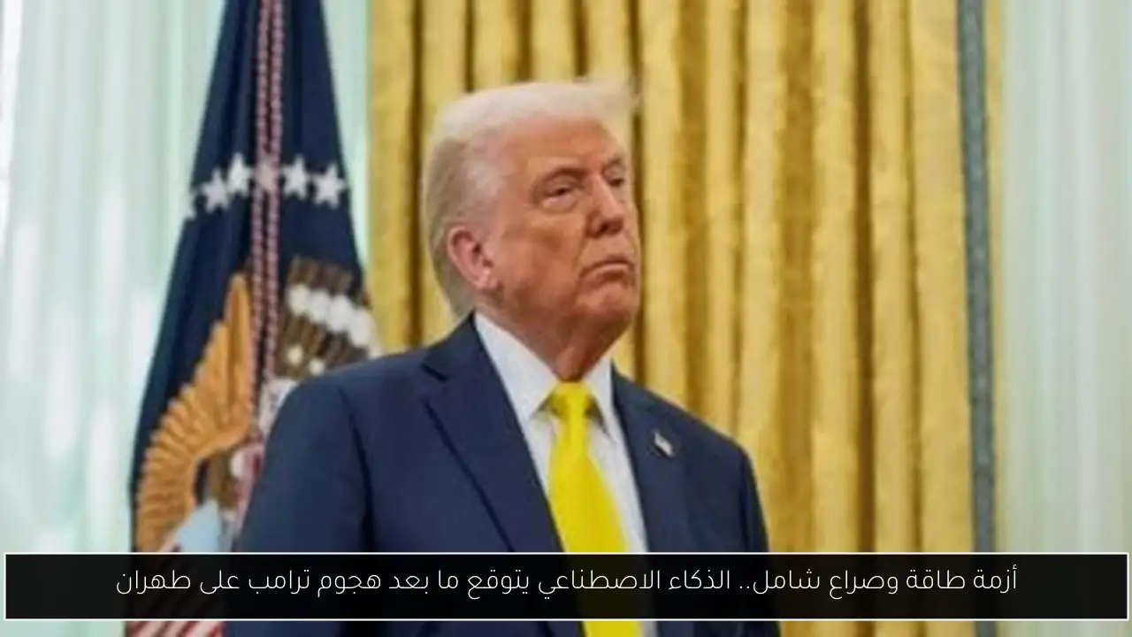 أزمة طاقة وصراع شامل.. الذكاء الاصطناعي يتوقع ما بعد هجوم ترامب على طهران