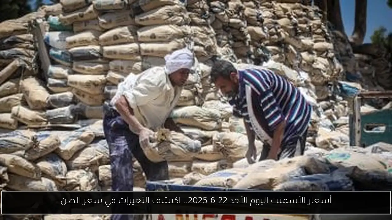 أسعار الأسمنت اليوم الأحد 22-6-2025.. اكتشف التغيرات في سعر الطن