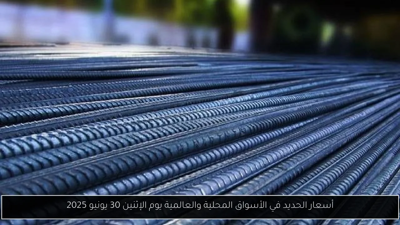 أسعار الحديد في الأسواق المحلية والعالمية يوم الإثنين 30 يونيو 2025