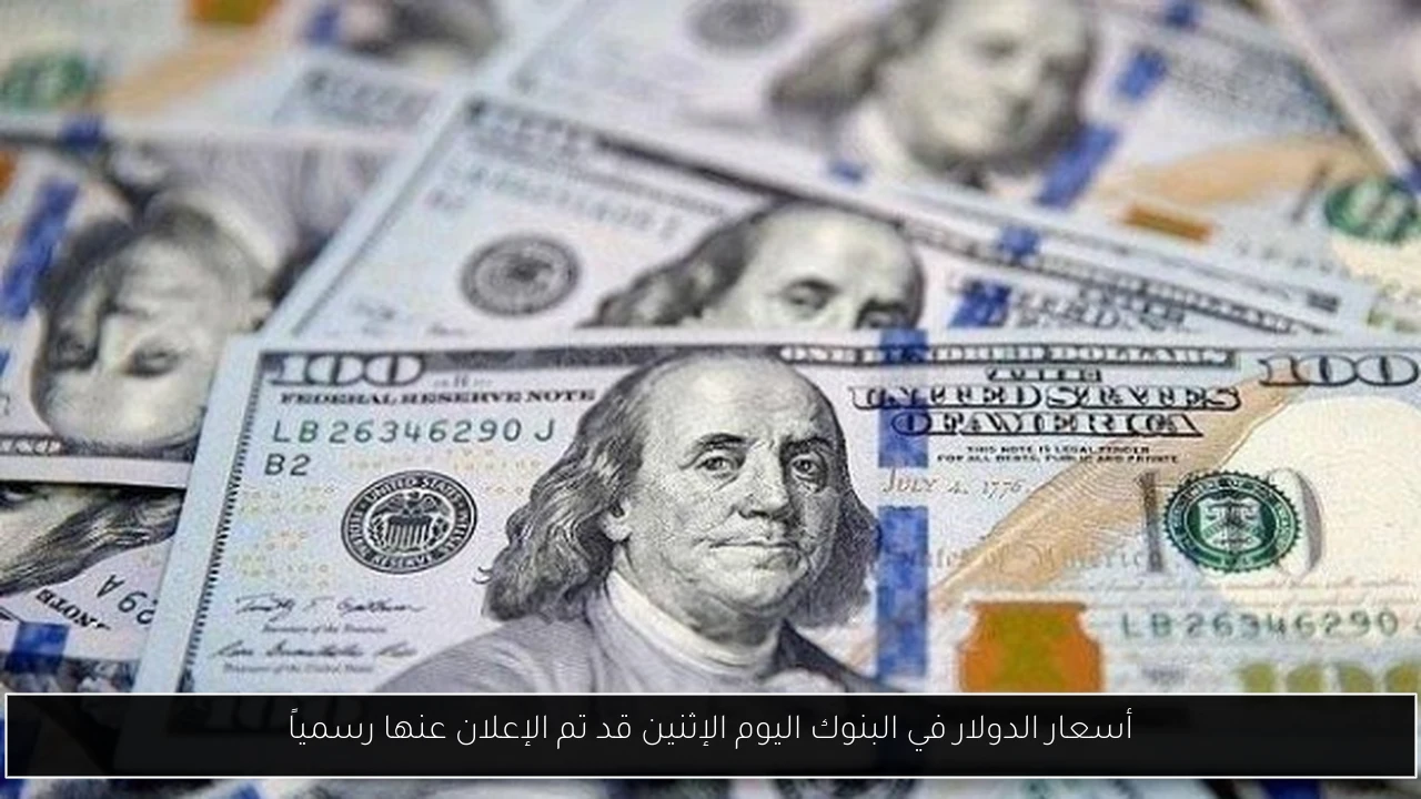 أسعار الدولار في البنوك اليوم الإثنين قد تم الإعلان عنها رسمياً