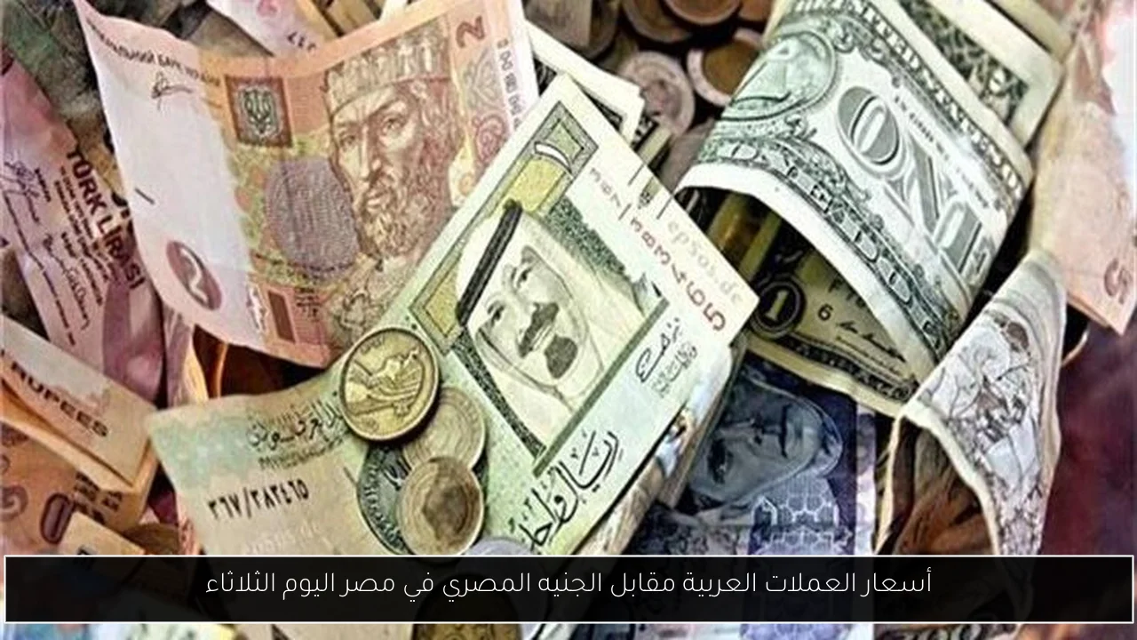 أسعار العملات العربية مقابل الجنيه المصري في مصر اليوم الثلاثاء